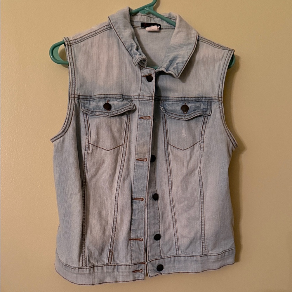 Fire Los Angeles Light Blue Denim Vest